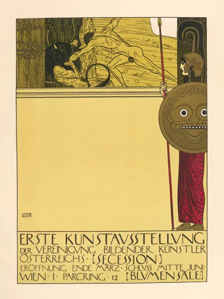 Erste Kunstausstellung der Vereinigung Bildender Künstler Osterreichs Secession. av Gustav Klimt
