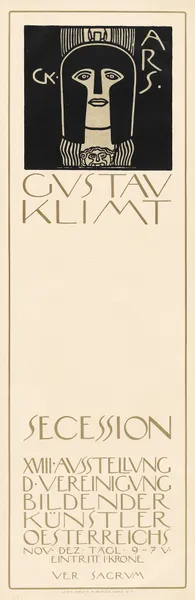 Plakat der 18. Ausstellung der Secession av Gustav Klimt