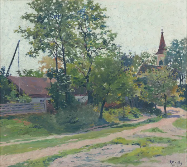 Landscape from Petržalka av Gustáv Mallý