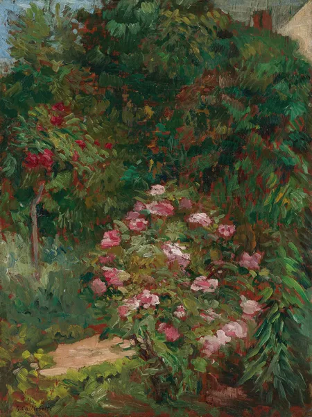 Massif De Fleurs, Jardin Du Petit Gennevilliers av Gustave Caillebotte