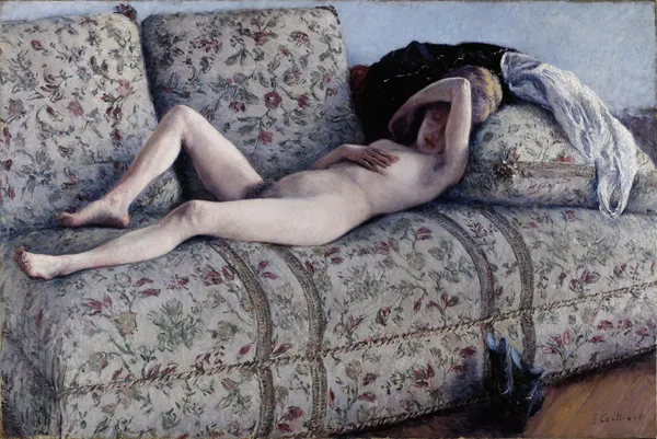 Nude on a Couch av Gustave Caillebotte