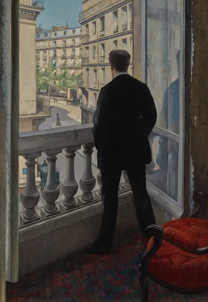 Young Man at His Window av Gustave Caillebotte
