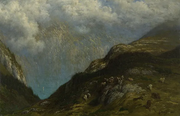 Paysage de montagne av Gustave Doré