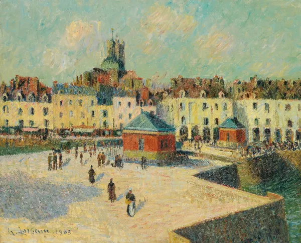 Dieppe, Le Quai De Carenage av Gustave Loiseau