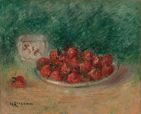 Nature morte aux fraises av Gustave Loiseau