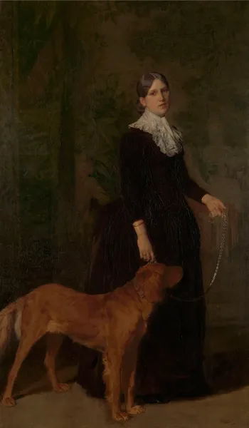 Portrait of Marie De Coster, the Artist’s Wife av Gustave Vanaise