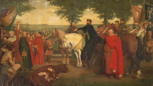 The Glorification of Jacob of Artevelde (19th century) av Gustave Vanaise