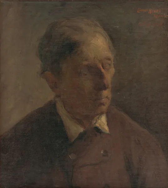 Head Study of a Man av Elemír Halász-Hradil