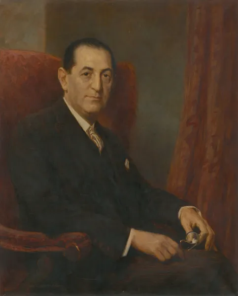 Portrait of a man av Elemír Halász-Hradil
