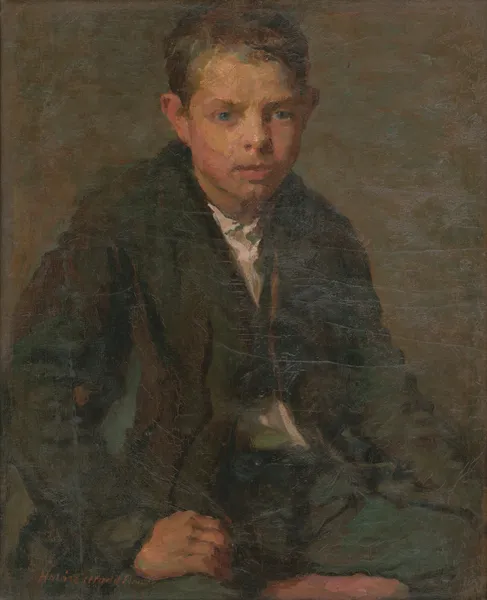 Portrait of Labourer Boy av Elemír Halász-Hradil