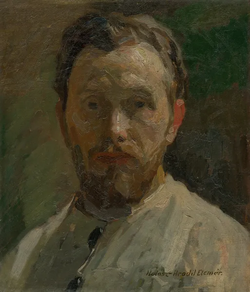 Self portrait av Elemír Halász-Hradil