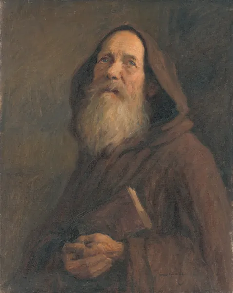 Study of a Monk av Elemír Halász-Hradil
