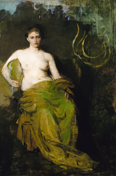 Half Draped Figure av Abbott Handerson Thayer