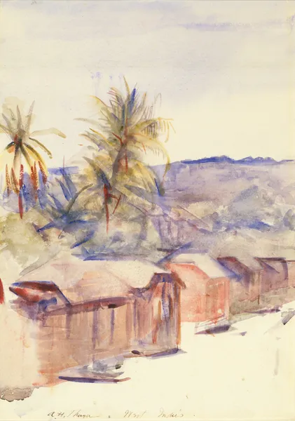 Village Street, Dominica av Abbott Handerson Thayer