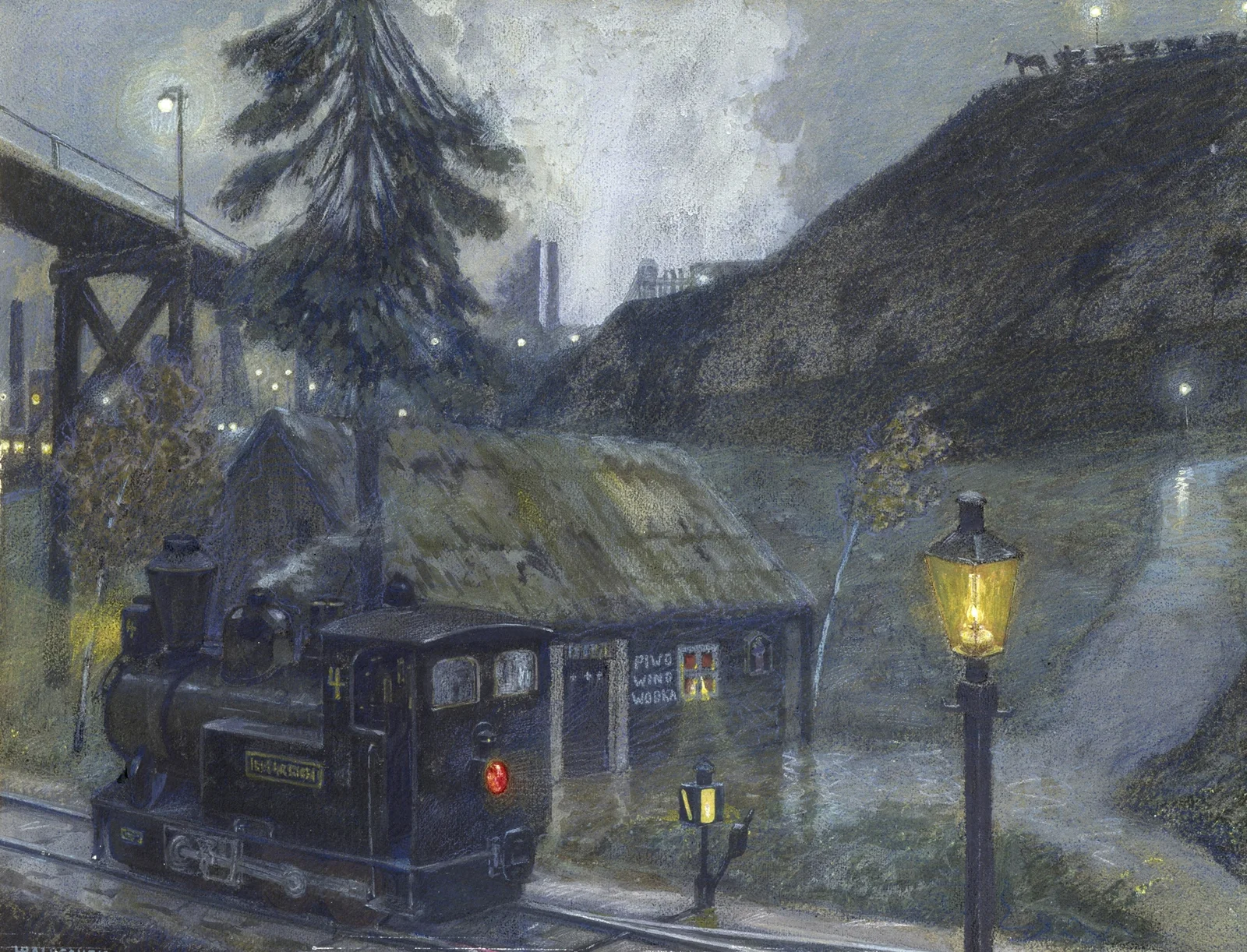 An der Grube av Hans Baluschek