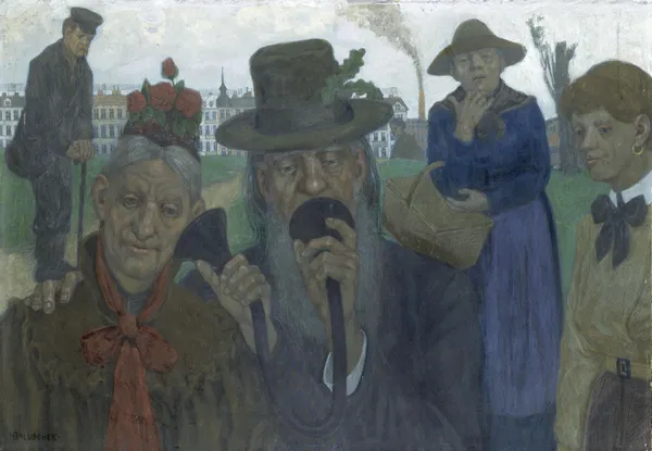 Das Hörrohr av Hans Baluschek
