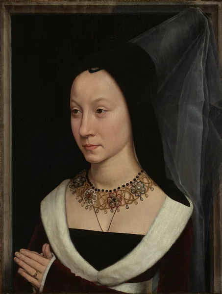 Maria Portinari (Maria Maddalena Baroncelli, born 1456) av Hans Memling