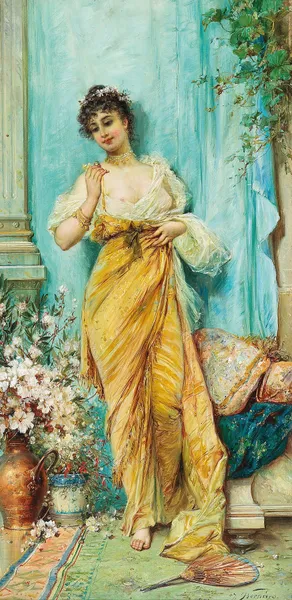 In The Boudoir av Hans Zatzka