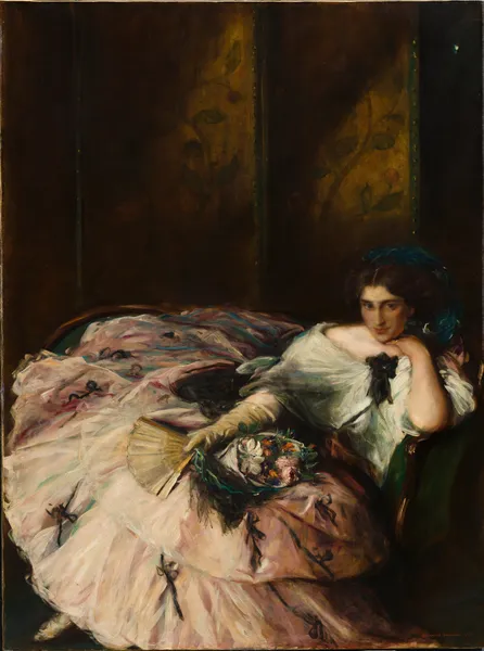 Souvenir of an ‘International Ball’ (Portrait of Miss Kathleen Bruce) av Charles Haslewood Shannon