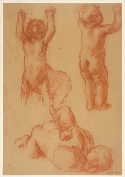 Studies of Children and a Young Centaur av Charles Haslewood Shannon