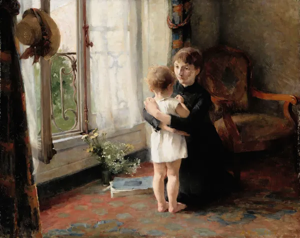 Mother And Child av Helene Schjerfbeck