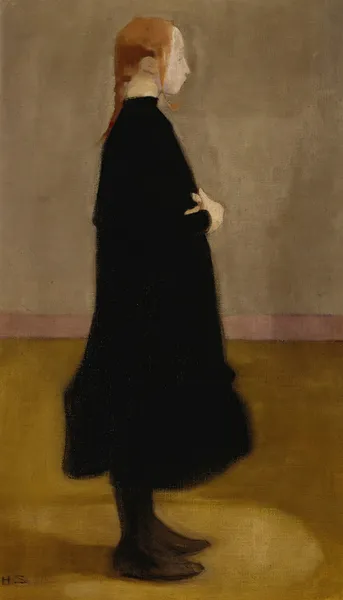 The School Girl Ii (Girl In Black) av Helene Schjerfbeck