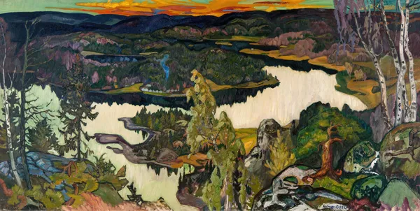 Autumn Evening, Nordingrå av Helmer Osslund
