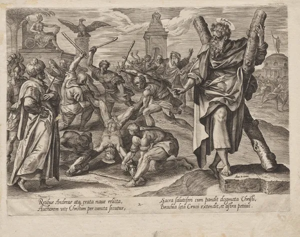 St. Andrew av Hendrick Goltzius