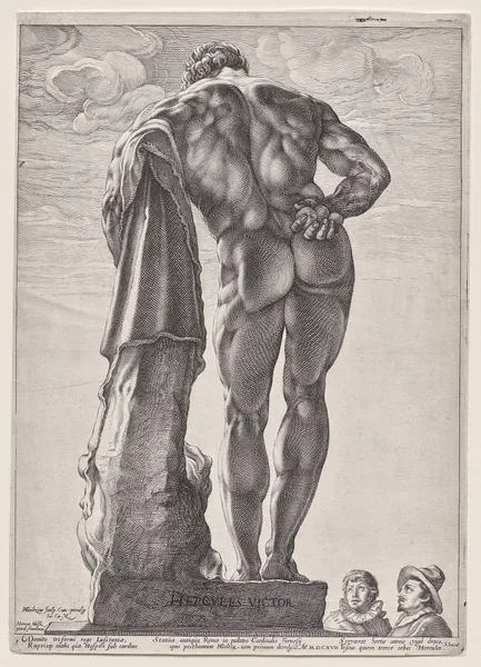 The Farnesian Hercules av Hendrick Goltzius