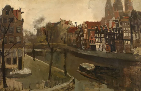 Prinsengracht in Amsterdam av George Hendrik Breitner