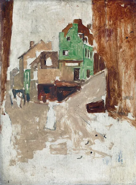 Street in Montmartre, Paris av George Hendrik Breitner