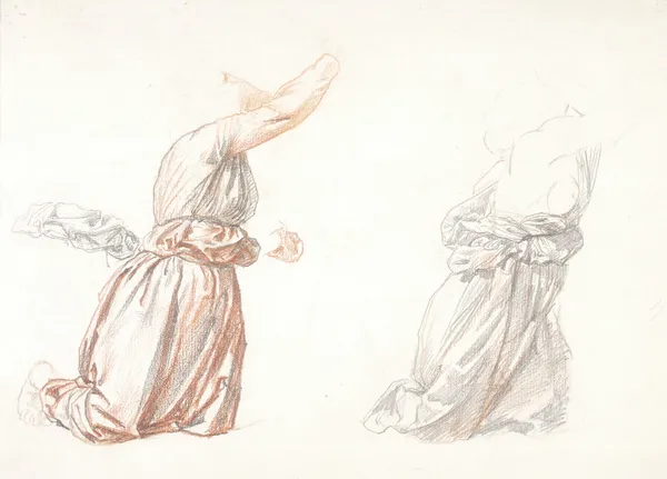 Etude de Draperie (19th century) av Henri Lehmann