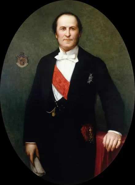 Portrait du baron Haussmann (1809-1891), préfet de la Seine (1853-1870) av Henri Lehmann