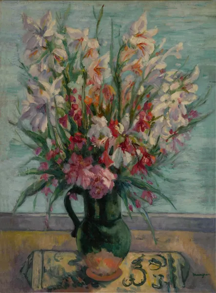Lauriers-roses devant la mer av Henri Manguin