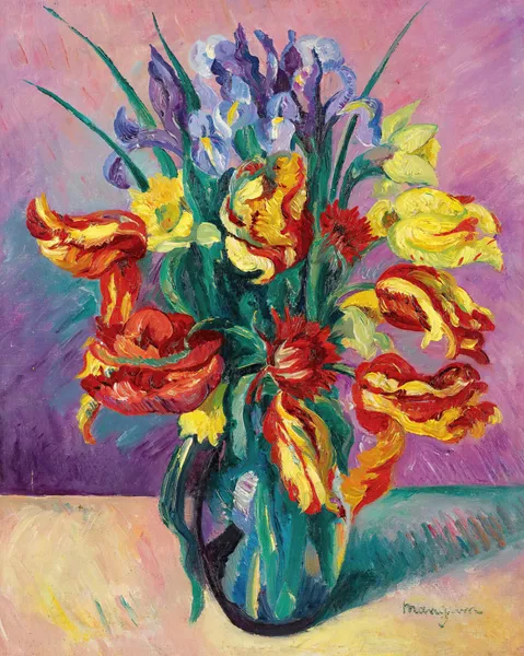 Tulipes Perroquet av Henri Manguin
