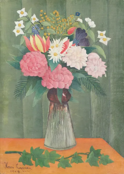 Flowers in a Vase av Henri Rousseau