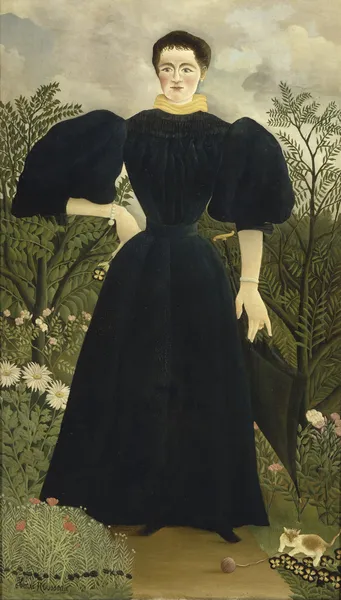Portrait of Madame M; av Henri Rousseau