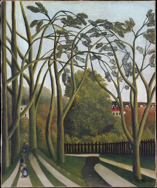 The Banks of the Bièvre near Bicêtre av Henri Rousseau