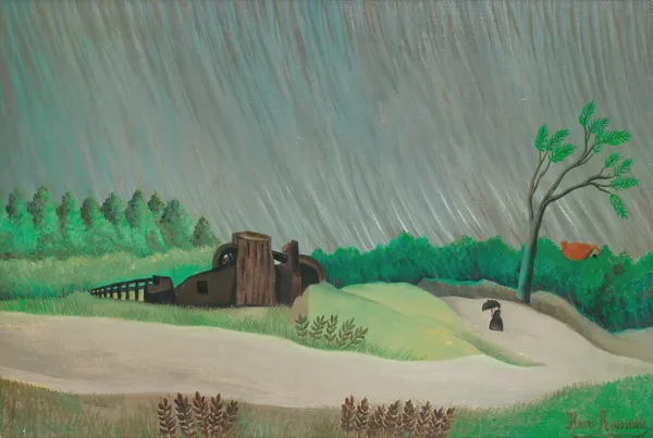 Un Matin De Pluie av Henri Rousseau