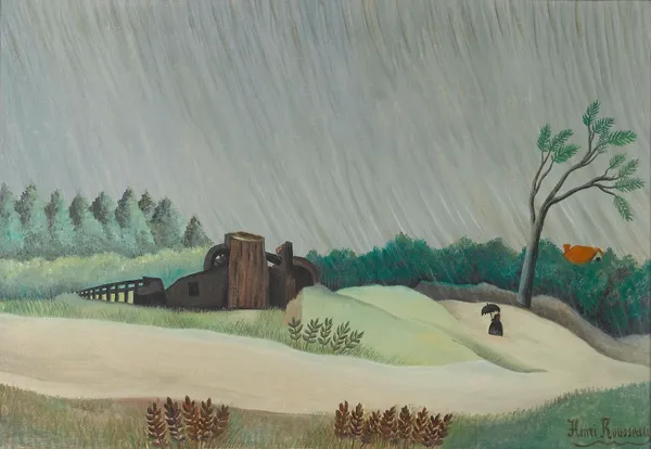 Un matin de pluie av Henri Rousseau