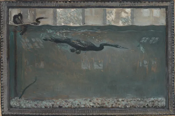Diving Cormorant av Otto Henry Bacher