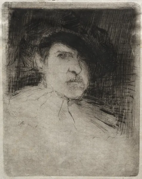 Self-Portrait in Costume av Otto Henry Bacher