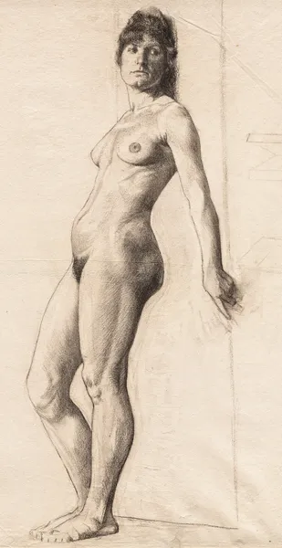 Standing Nude Model av Otto Henry Bacher