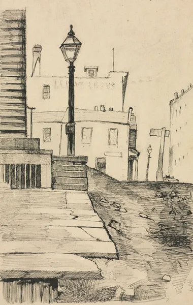 Street Scene, Cleveland av Otto Henry Bacher