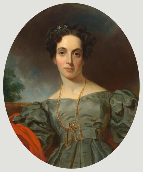 Emma Embury av Henry Inman