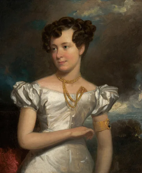 Portrait of Clara Fisher av Henry Inman