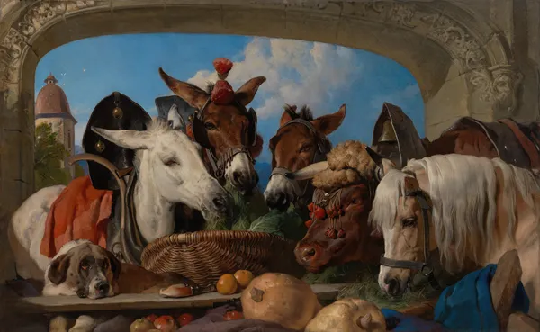 A Group of Animals, Geneva av Sir Edwin Henry Landseer