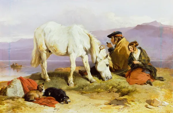 A Highland Scene (probably c. 1834) av Sir Edwin Henry Landseer