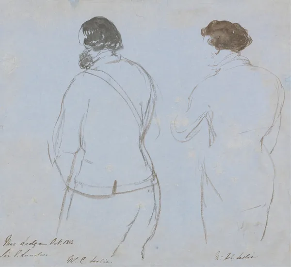 A Shooting Party; Mr. C. Leslie and Mr. John Leslie av Sir Edwin Henry Landseer