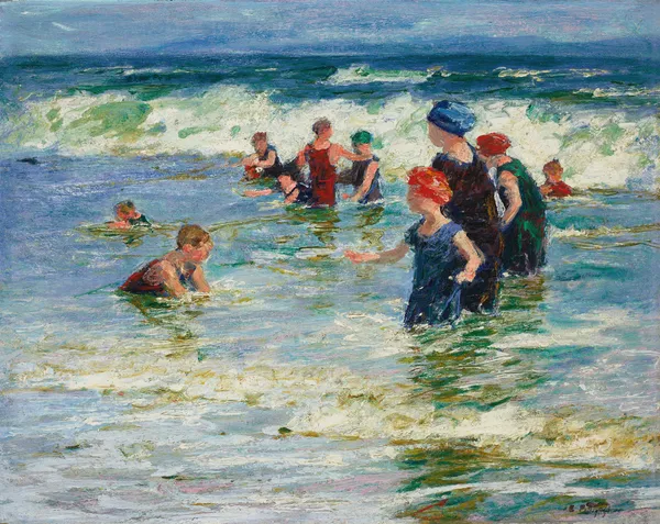 Beach Scene av Edward Henry Potthast